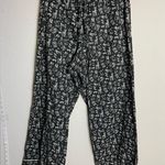 Yarn & Sea dog graphic black and white cotton flannel pajama set size medium Photo 2