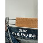 J.Crew  Jeans Women 36 Blue Tinted Indigo Wash Slim Boyfriend Cotton Blend Denim Photo 5