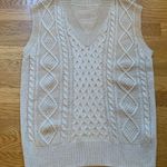V neck long line knitted vest size M Tan Size M Photo 4