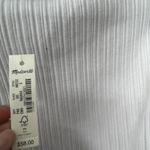 Madewell NEW Ribbed Boatneck Tank White Minimalist Capsule Size Small Preppy Photo 6