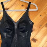 Knix papaya faux leather black thong bodysuit Size M Photo 3