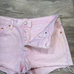 Levi's Levi Levi’s 501 Buttonfly Denim Jean Shorts PINK Photo 1