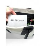 Balenciaga Hardware Tote Large canvas and black leather Shopper Bag Purse Photo 6