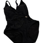 Gottex  Black Wrap Swimsuit One Piece Size 16 Photo 0