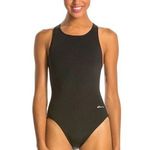 Dolfin  Swimsuit Sz 32 Xtrasleek Solid HP Back One Piece Black Competitio…​​​ Photo 0