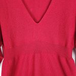 Lord & Taylor Red Cashmere Sweater V Neck Empire Waist Size M Size M Photo 4