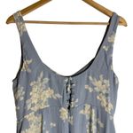 Reformation Reverie Light Blue Floral Sweetheart Sheath Maxi Dress Size 10 Photo 12