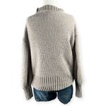 Cynthia Rowley XS Chenille Turtleneck Sweater Beige Gray Super Soft Cozy Knit Photo 1