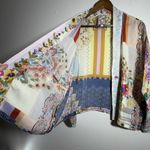 Johnny Was  Women SM Embroidered Kimono Duster Floral Open Front Pockets Cardigan Photo 3