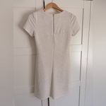 Scarlett  brand white shimmer short sleeve dress size 4 white gold bridal bride Photo 1