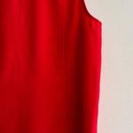 Dalia Collection Dalia Square Tank Top with Rounded Hem, Business Casual Blouse, Red, Size XS Photo 4