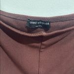 Naked Wardrobe  Chocolate Ribbed Top Photo 1