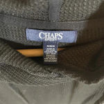 CHAPS Women’s Black Thermal Waffle Knit Hooded Long Sleeve, Size M Photo 2