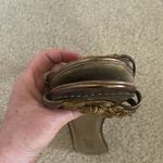 Franco Sarto Gold Leather Heeled Sludes Sz 8 Photo 5