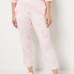 Quacker Factory  French Terry Tie-Dye Wide-Leg Pants A472423 Sky Blue Large NWT Photo 4