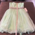 Women’s Green Short Homecoming Prom Party Dress Sweetheart Corset Back Size 12 Photo 6