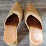 Coconuts by Matisse , Night Moves Tan Snake Embossed Vegan Chunky Heel Mules, 9 Photo 4