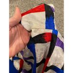 Vintage Umba for Piat 80s Office Wear Tie Neck Ribbed Cuff and Waist Blouse White Size 10 Photo 7