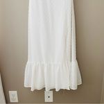 Lulus Only Lovers Swiss Dot Short Cape Sleeve Midi Dress White Sz XS Photo 2