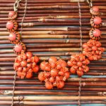 J.Crew  Orange Beaded Necklace Photo 6