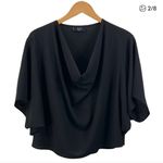 VICI  Black Drape Blouse Photo 1