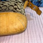 Coach Vintage  Signature Canvas Monogram with Tan Leather Crossbody/Shoulder Bag Photo 6