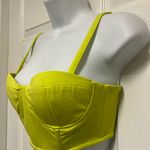 Latoya Cheri Lime Cropped Corset Top Pants Set Photo 3