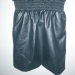 Habitual  10 XS Pleather Puff Sleeve Faux Leather Mini Dress Black Photo 1