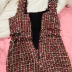 Olivaceous Tweed mini dress Photo 1