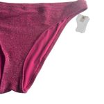 Good American 7 4X Plus Classic Bikini Swim Bottoms Hawaiian Pink Metallic NWT Photo 2