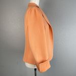 Tesori Womens Sweater Jacket Blazer Cardigan Size S Mellon Orange Wool Cashmere Photo 4