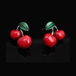 Gorgeous Enamel Cherry Bomb Pie Necklace & Earring Set Photo 3