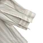 ATM Womens Shirt White Stripe Button Up Long Sleeve Lightweight Cotton Linen XS Photo 2