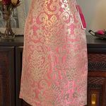 Sunny Leigh  Pink and Gold Patterned Pencil/Straight Skirt size 2 Photo 0