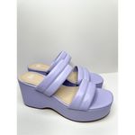 BP Raquelle Wedge Sandal Womens Size 8.5 in Purple Slip On Platform Photo 2
