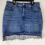 Madewell Step Hem Denim Jean Skirt Size 29 Photo 0