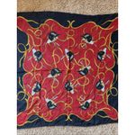 Jones New York  Equestrian Horse Derby Riding Helmet‎ Old Money Silk Square Scarf Photo 2