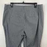 Lane Bryant  The Allie Pants Capri Gray/White Stripes size 20 Photo 7