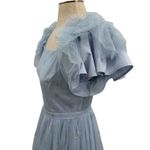 Ivy City Co. Jayne Snowflake Dress Tulle Glitter Cinderella Blue Silver Small Photo 8