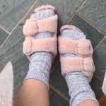 Birkenstock  Arizona Big Buckle Shearling Sandals Teddy Crystal Rose 8 Photo 13