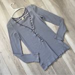 Free People  Henley Top lace womens Purple (large) bohemian boho contemporary Photo 0