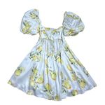 For Love & Lemons  Serafina Yellow Lemons Mini Dress Womens S Photo 8