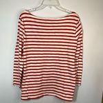 J Crew Red White Stripe Crew Neck Size Small Photo 2