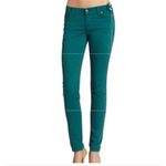 7 For All Mankind Jeans Womens 26 Blue Green Gwenevere Skinny Denim Photo 2