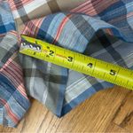 Caslon | Blue Nichole Plaid Stretch Multi Colored Shorts Size M Photo 11