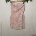 BP  Strapless Bodycon Stretch Dress Floral Pink NWT Junior Small Photo 2