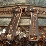 Lounge Fly Minnie Mouse rose gold sequin mini backpack & rose gold ears set NWT Photo 11