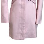 ZARA  Mini Dress Women’s XS Pink Draped Ruched Blazer Style Long Sleeve Photo 3