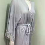 Eberjay Eberjey Mademoiselle Robe Grey Lace Trim XS Photo 4
