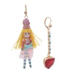 Betsey Johnson  Nutcracker Heart Mismatched Earrings Photo 1